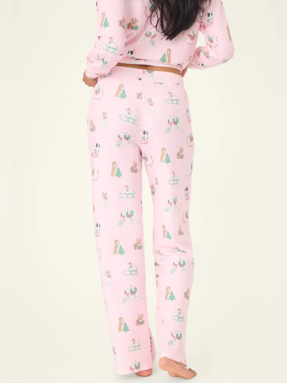 PJ Salvage Peace & Pawlidays Dog Print Pajama Set - Picture 4 of 11